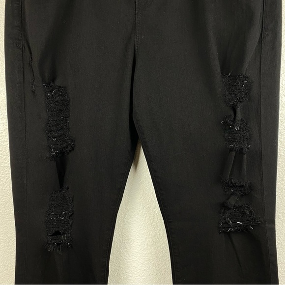 NWT Good American Good Legs Distressed Skinny Jeans in Black Size 24 - Picture 6 of 12